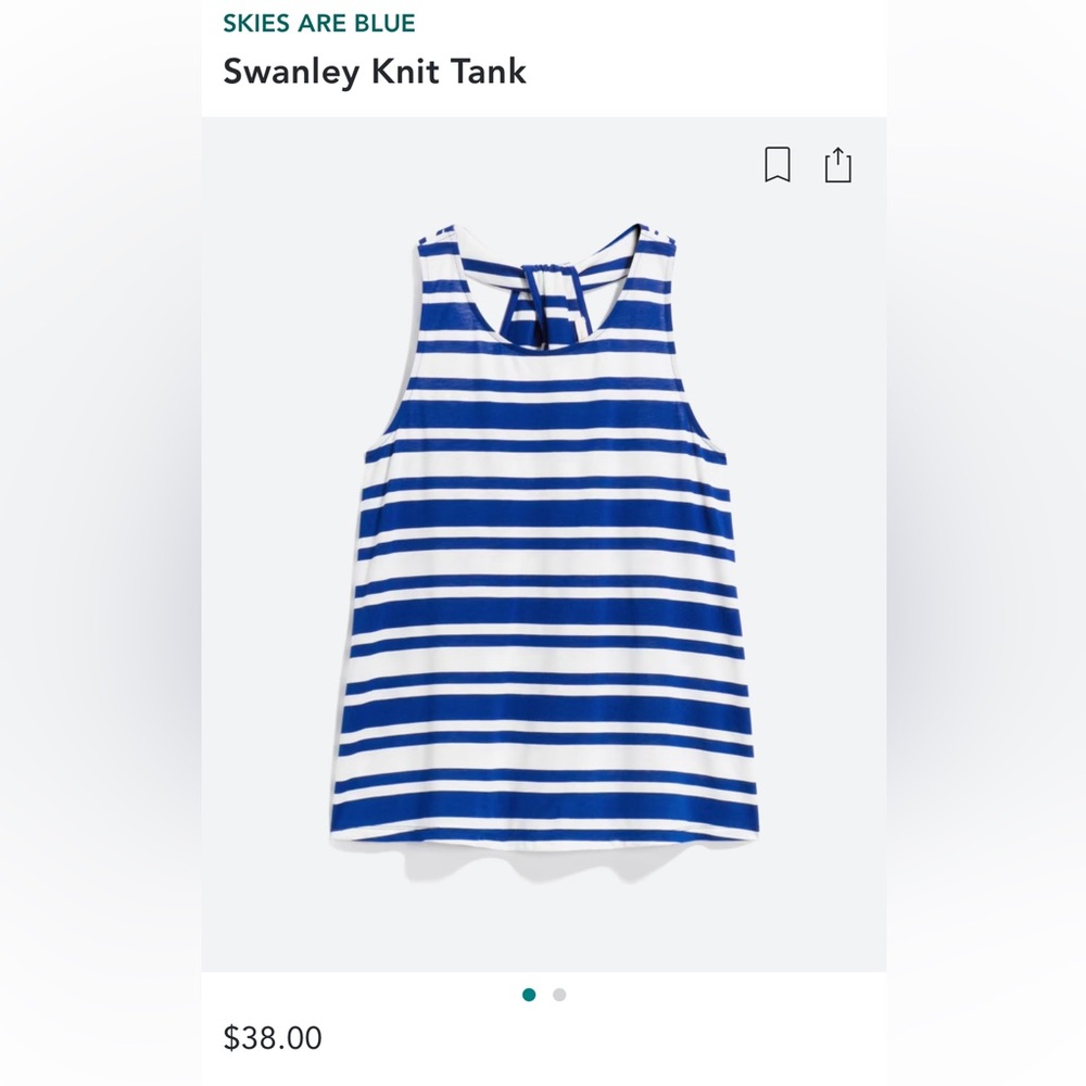 Skies are Blue Swanley knit tank
